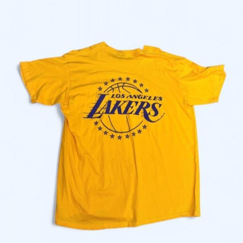 NBA Los Angeles Lakers 75th Anniversary Diamond Graphic Shirt Mens XL Gold